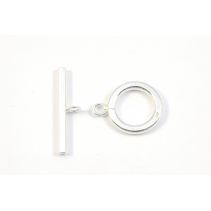 FERMOIR TOGGLE 15MM ARGENT STERLING 